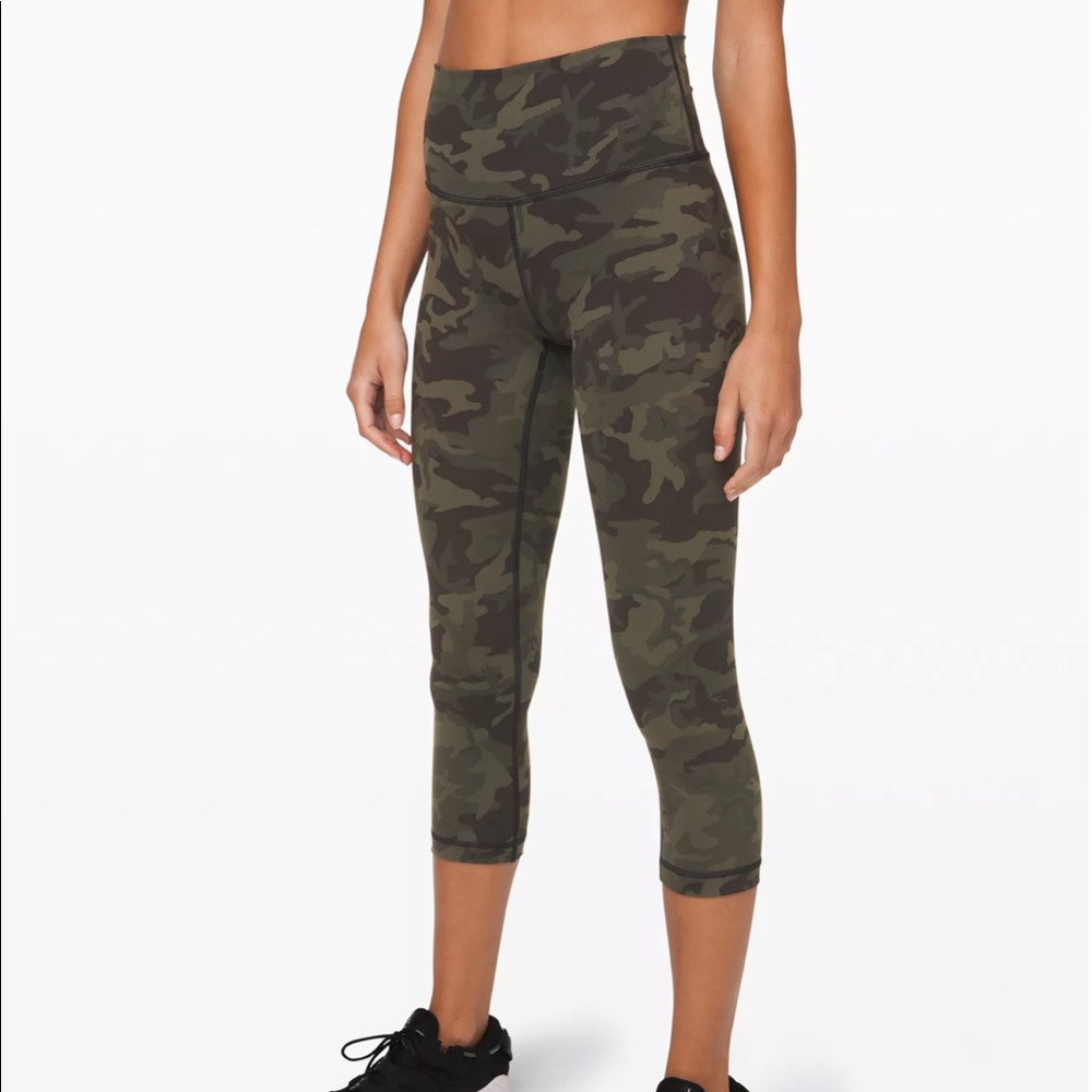Lululemon Wonder Under Camo leggings